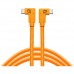 Tether Tools Dual Right-Angle USB-C Cable - Orange 4.6m Tether Tools Dual Right-Angle USB-C Cable - Orange 4.6m